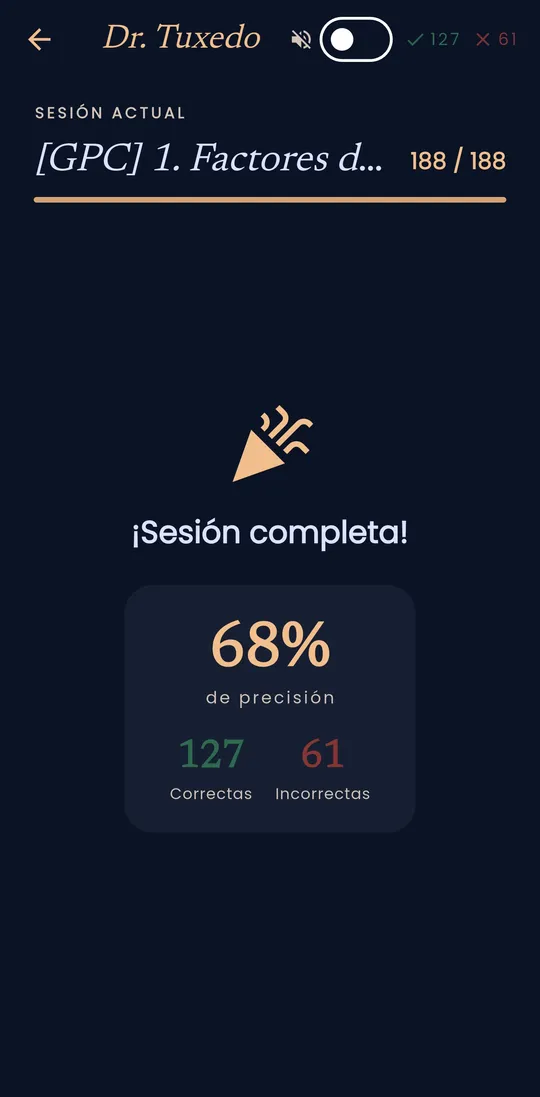Dr. Tuxedo: Resultados